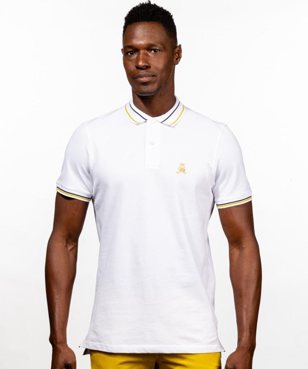 Solid White Diego Polo by EightX – Paul Malone