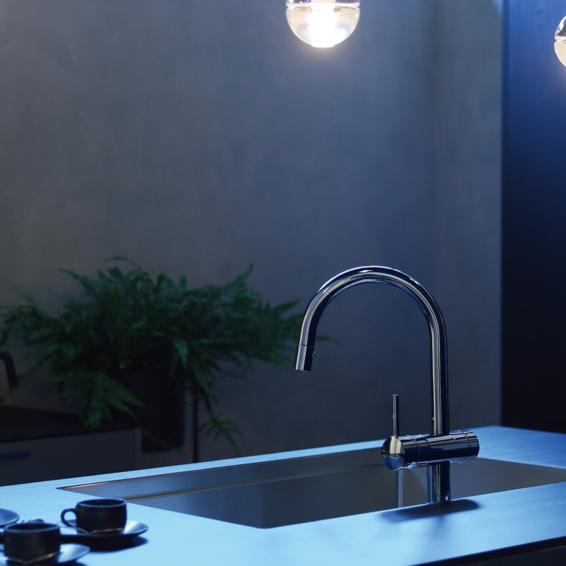 クリンスイ ビルトイン アンダーシンクタイプ 浄水器水栓 クロム