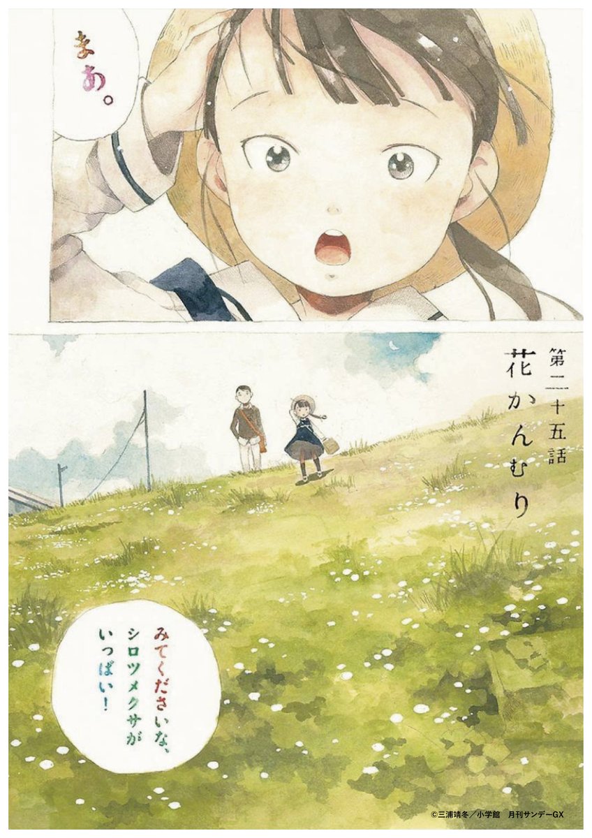 薄花少女』【私家版】第⑤巻収録の25話「花かんむり」🌺 電車から見