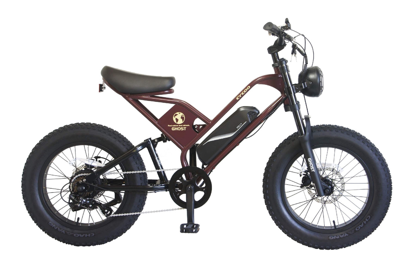 ファットバイクスタイルの電動アシスト自転車「CYCOO GHOST」に新色3色