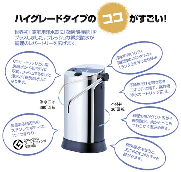 日本ガイシ ファインセラミックフィルター浄水器 C1 シーワン ハイ