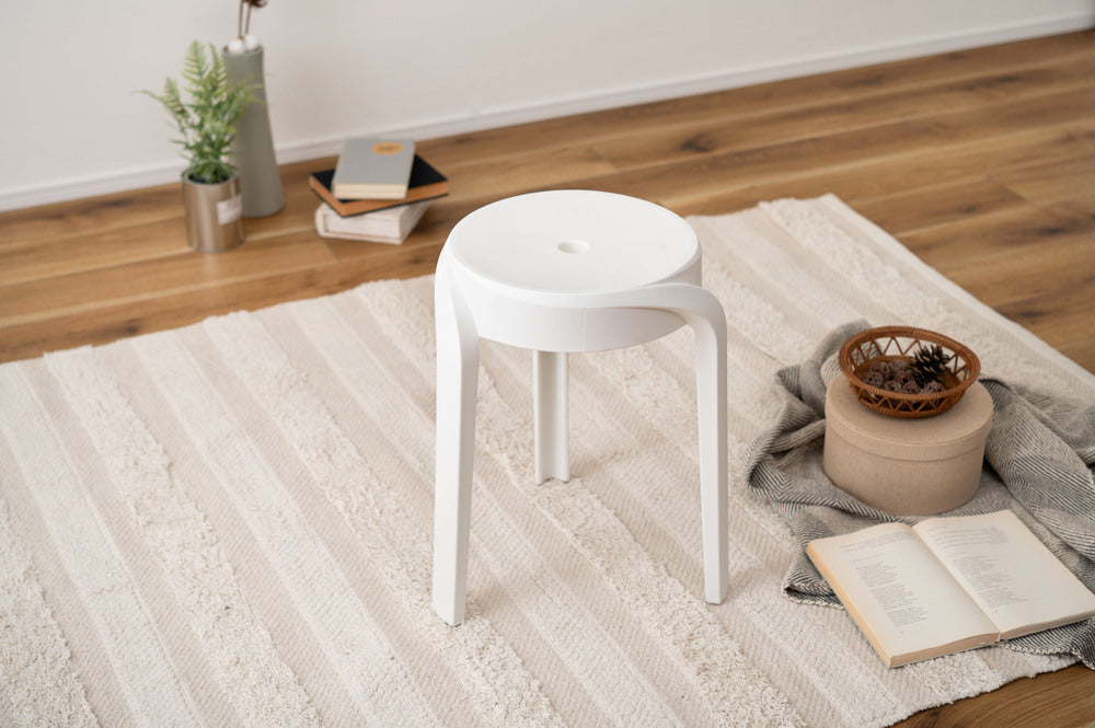 スツール スタッキング 丸椅子 積み重ね 6脚セット シンプル