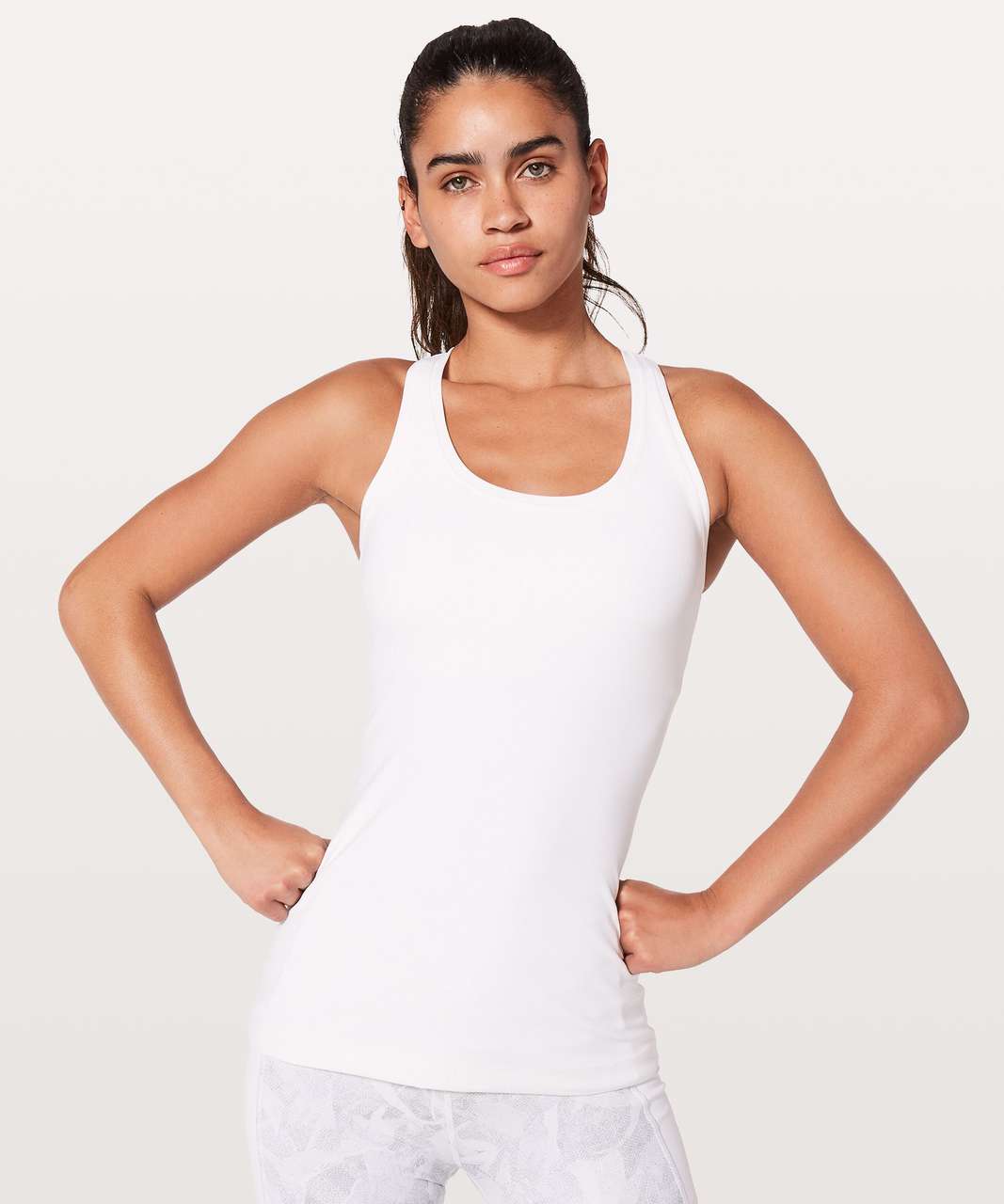 Lululemon Cool Racerback Tank Top *Nulu - White - lulu fanatics