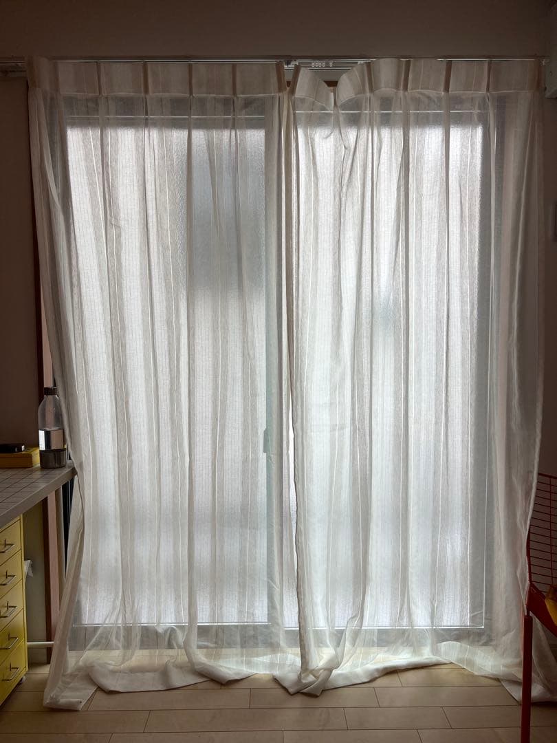 unico ウニコ カーテン ECLE(エクル) レースカーテン付き - メルカリ