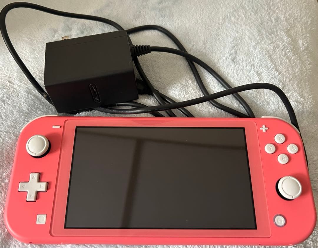 Switch lite スイッチ ライト ピンク 本体 充電 ACアダプタ 付き