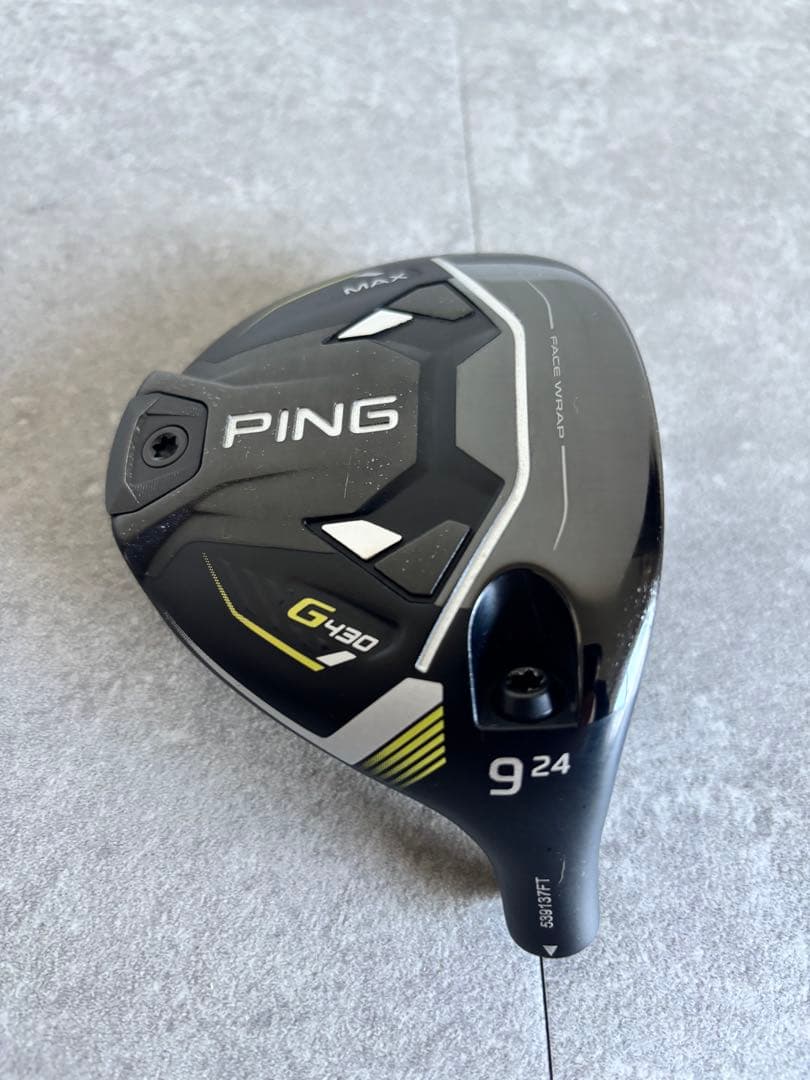 超希少 PING G430 MAX 9W 24度 ヘッド単品 カバー付 - メルカリ