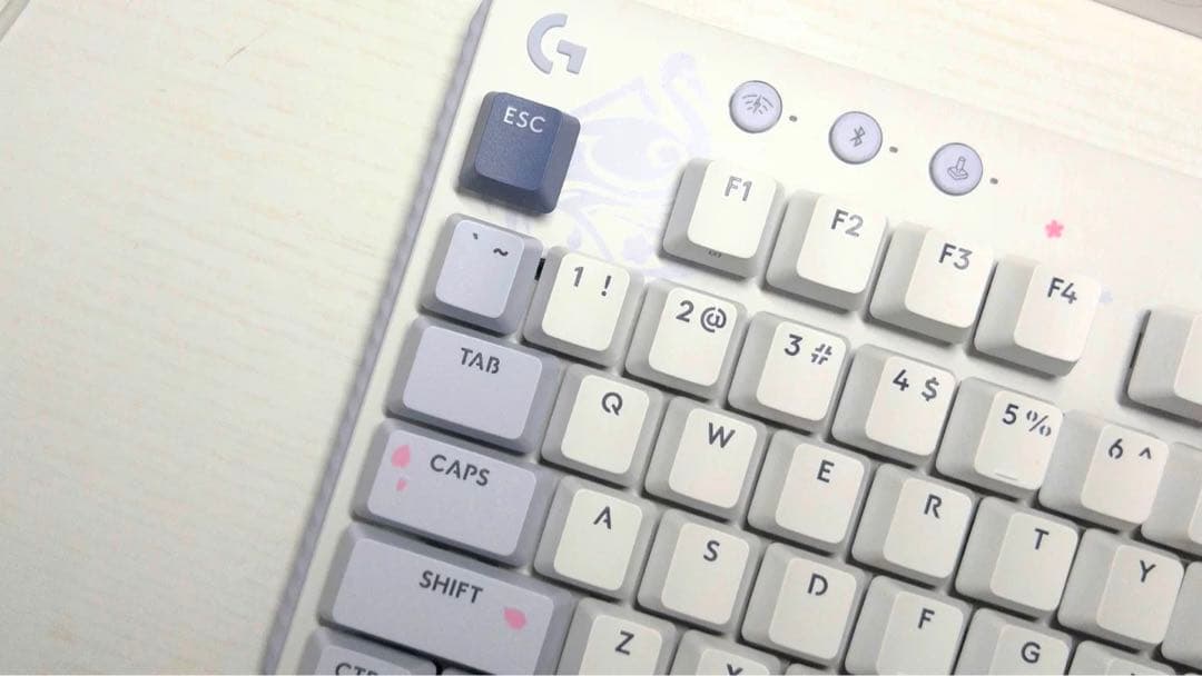 原神 Logitech G517 ワイヤレスゲーミングキーボード 神里綾華モデル