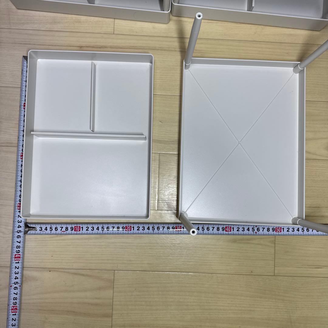 無印良品】ABS樹脂 脚付トレー（4つセット） - メルカリ