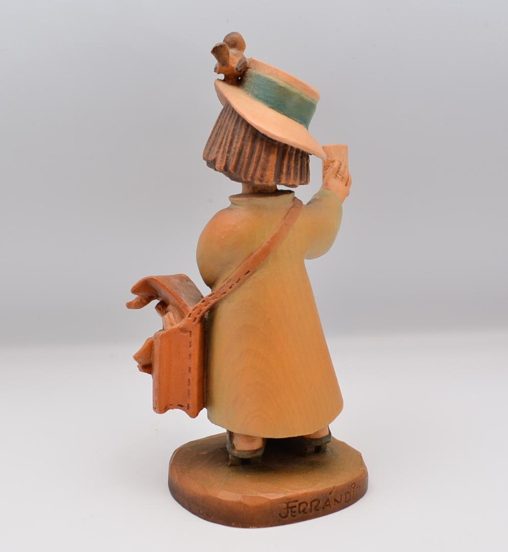 ラブレター　アンリ　ANRI　サラケイ　木彫り人形　イタリア　16.5ｃｍ