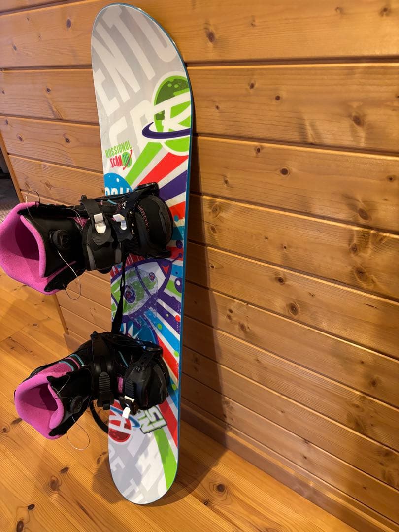 120、23cm】Spoon スノーボード ビンディング&ブーツ付き