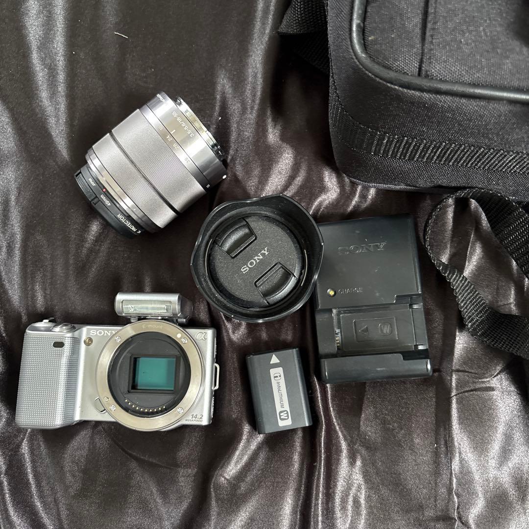 sony NEX−5 αシリーズ ミラーレス初号機 バッテリー 充電器付き