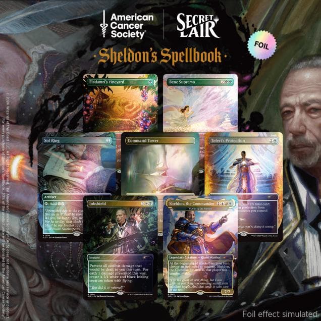 マジック：ザ・ギャザリング MTG secret lair Sheldon's Spellbook Foil 昨年癌で他界したSheldon Menery氏のSecret Lair製品「Sheldon's
