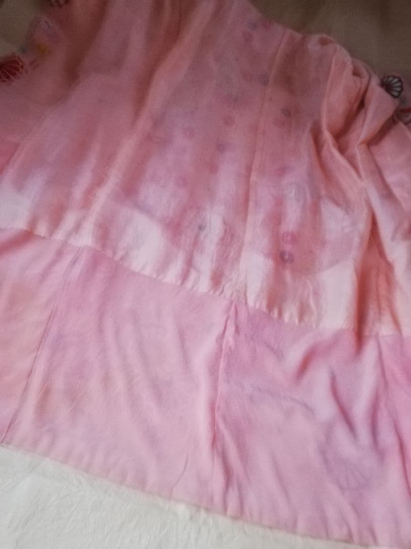 追➃ 七五三 正絹 女の子 アンティーク 着物 お花づくし レトロ 大正