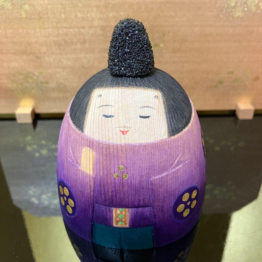 雛人形　人形作家　山森佳子作　わらべ雛　木彫彩色雛人形