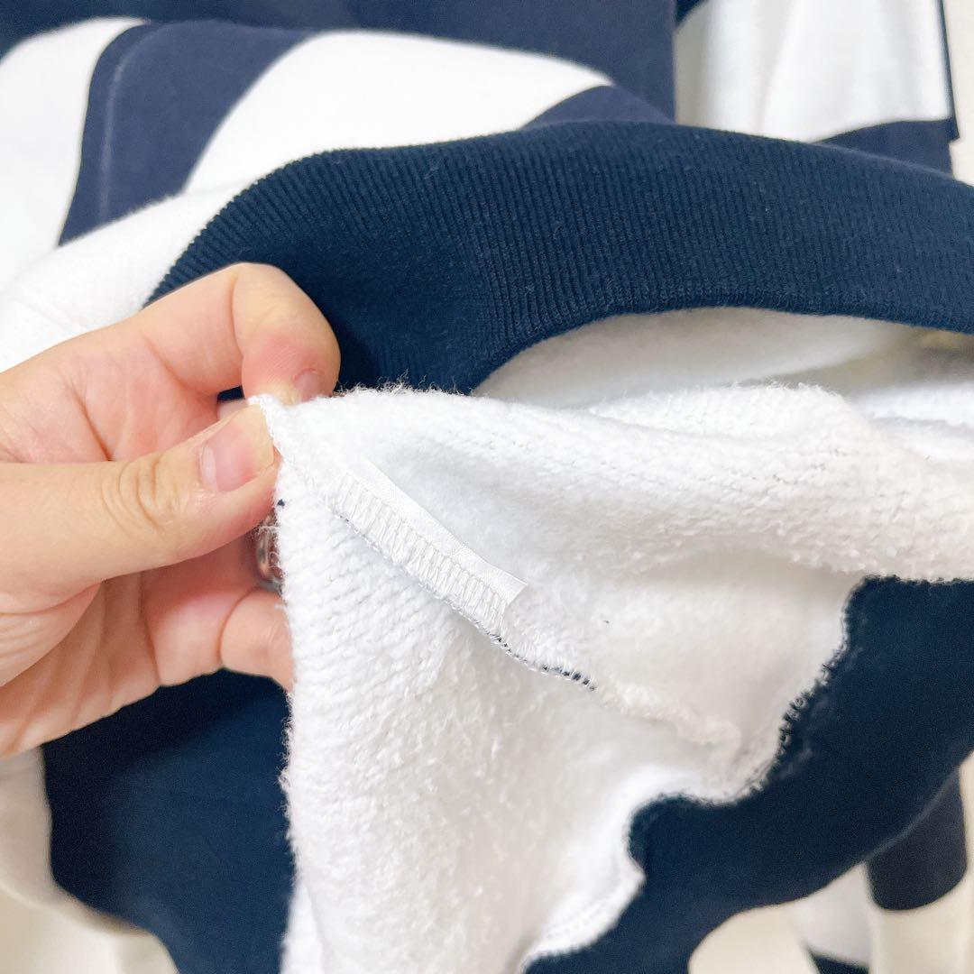 PEARLY GATES パーリーゲイツ パーカー 【1】ボーダー 白×ネイビー