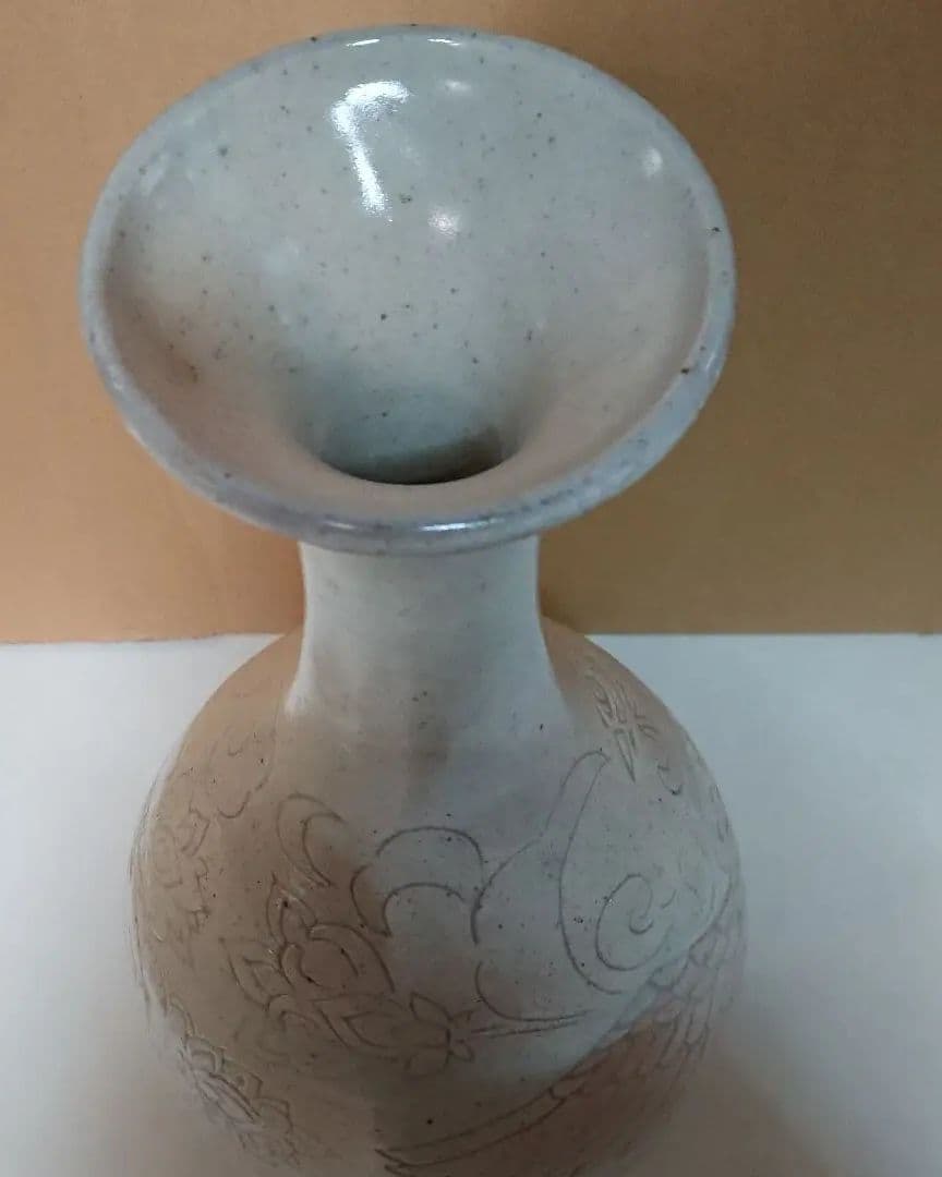 宮城県気仙沼の陶芸家・鼎窯・熊谷敏男作・花瓶(大)・未使用品 - メルカリ