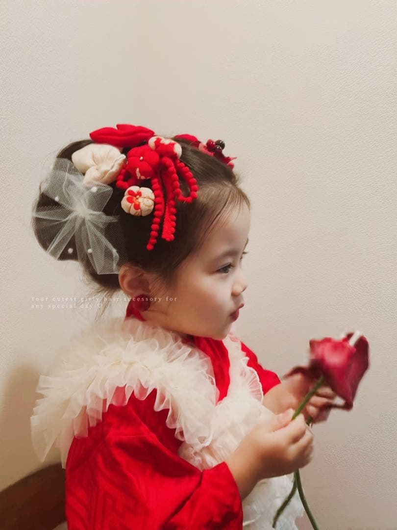 み*う様 七五三 七五三髪飾り ヘッドドレス 着物髪飾り リメイク髪飾り