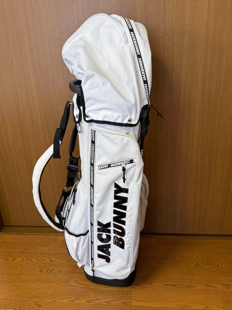 JACK BUNNY スタンド式キャディバッグ ホワイト - メルカリ