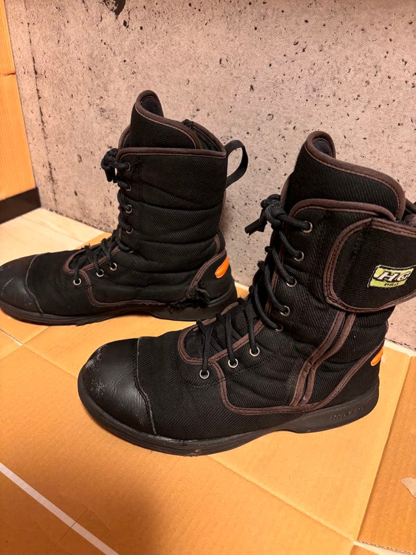 最終値下げ】消防 レスキュー編み上げ靴 HG-PRO - メルカリ