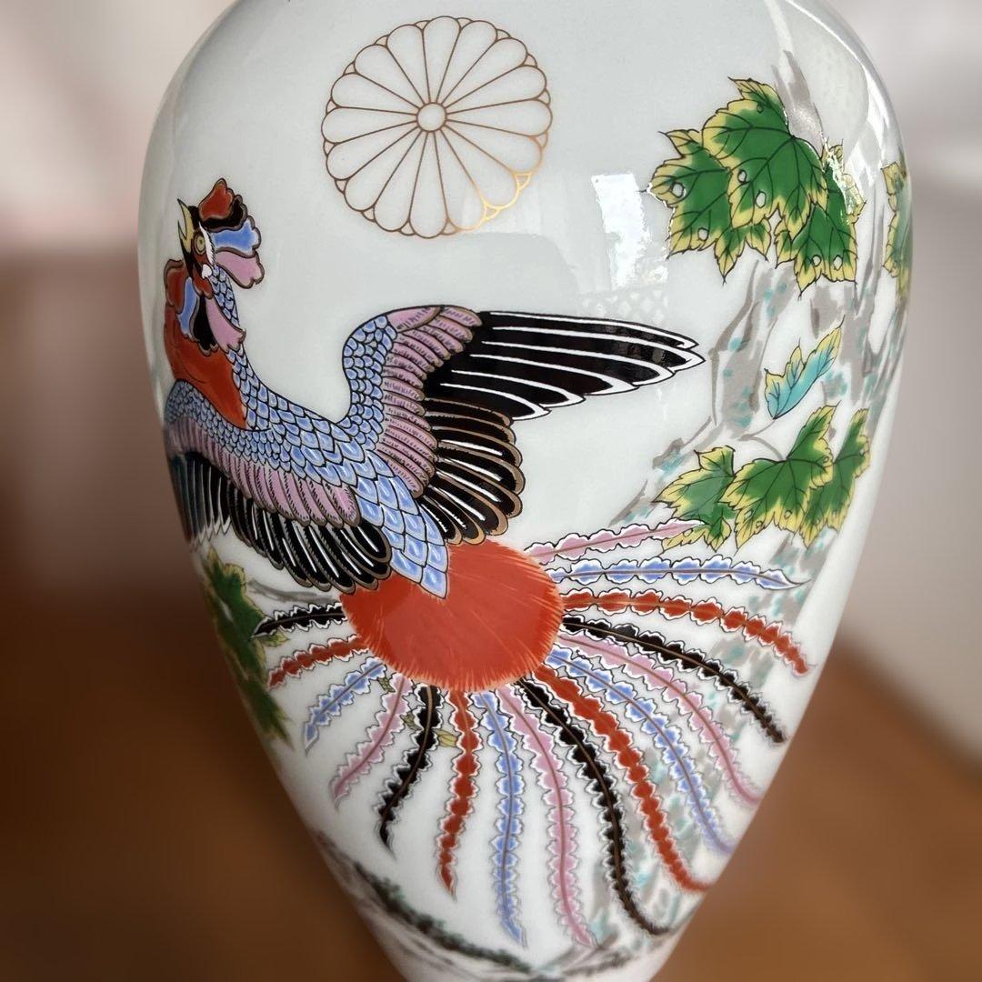 鳳凰絵花瓶 深川製磁 宇佐神宮奉幣祭記念品【未使用】箱付き - メルカリ