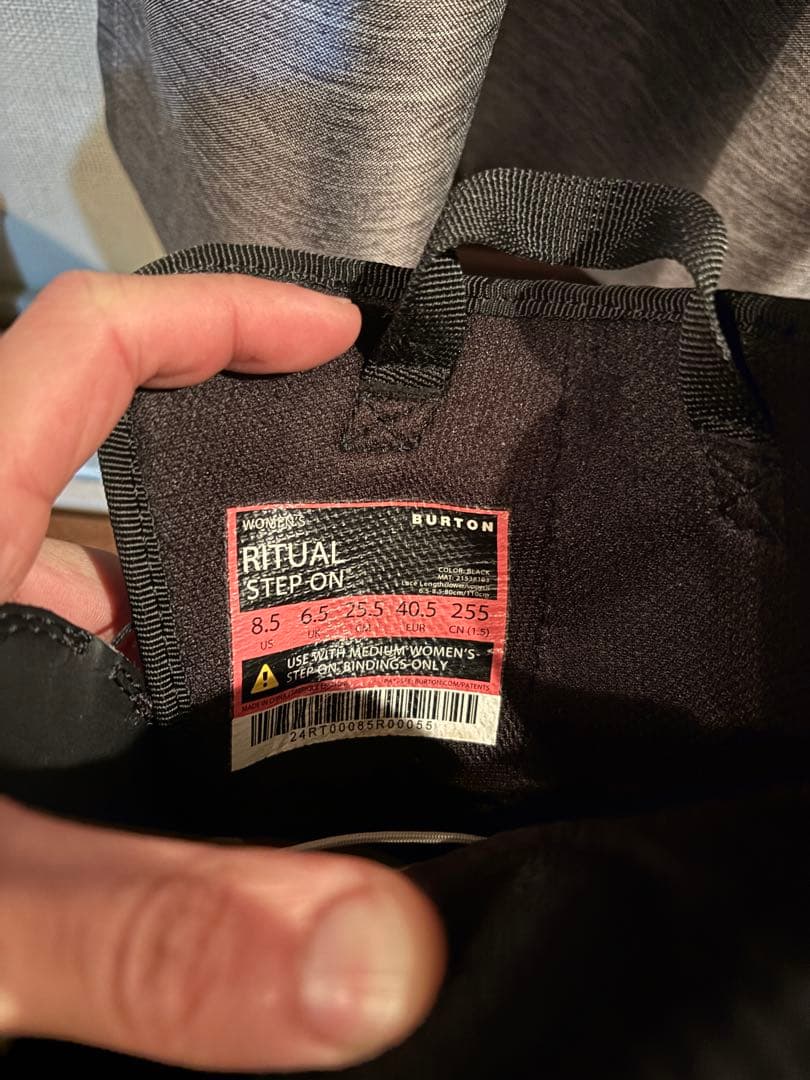 美品　25.5cm BURTON Step onブーツ Ritual SO