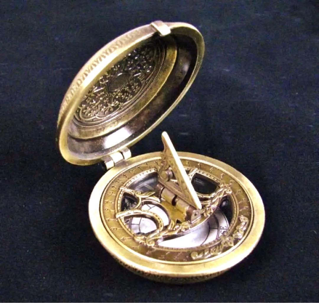 ウラニア懐中日時計　アンティーク　ブラス レトロ カバーレス 懐中時計（5Colors）240280 – Champyee (チャンピー