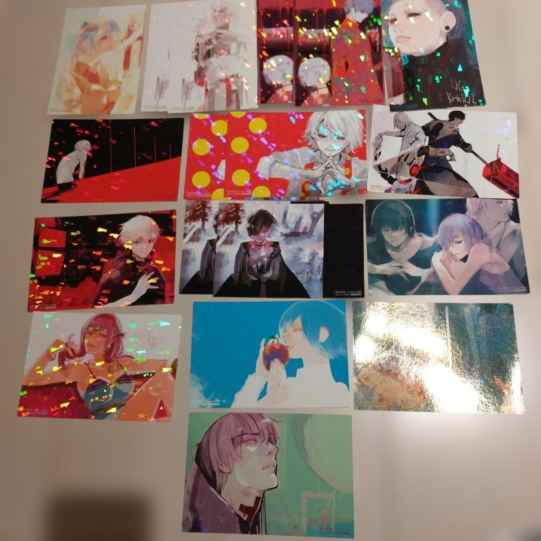 東京喰種 Twitter画展 ホログラムポストカード 非売品 東京喰種Twitter画展 非売品 ホログラム ポストカード 18枚 石田スイの