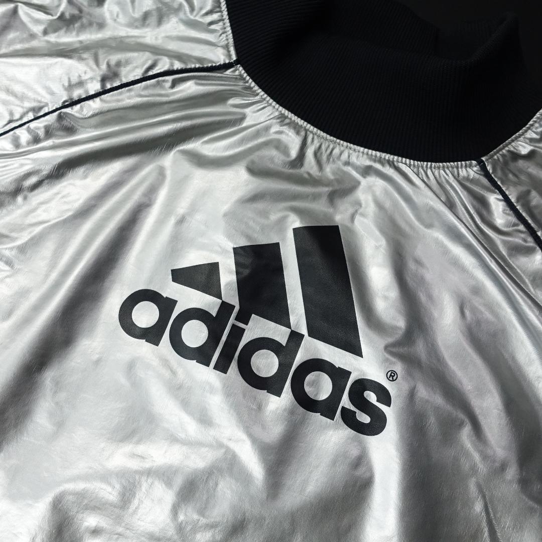 adidas アディダス ナイロンセットアップ スーツ シルバー Y3K - メルカリ