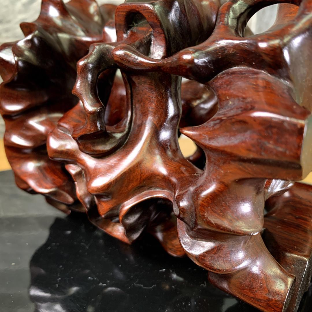 中国古玩 唐木 根台 根卓 天然彫 花台 香炉台 盆栽台 飾り台 根卓 古