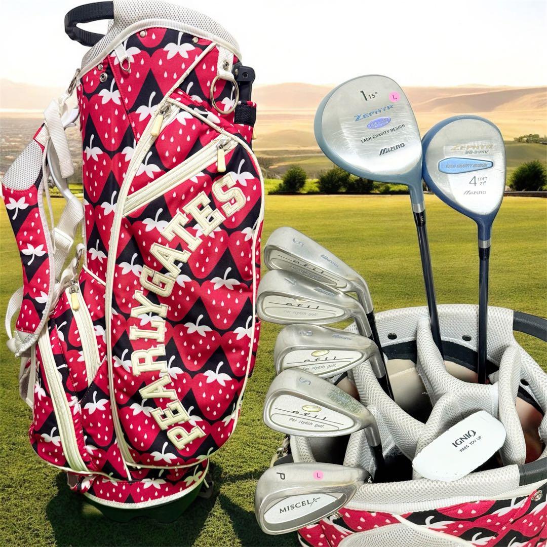 エフィル パーリーゲイツ 初心者 レディース ゴルフクラブセット ハーフ 一式 PEARLY GATES - エフィル パーリーゲイツ 初心者 レディース ゴルフ