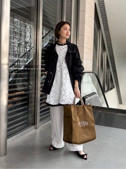 タフタ スタンドカラー ブルゾン