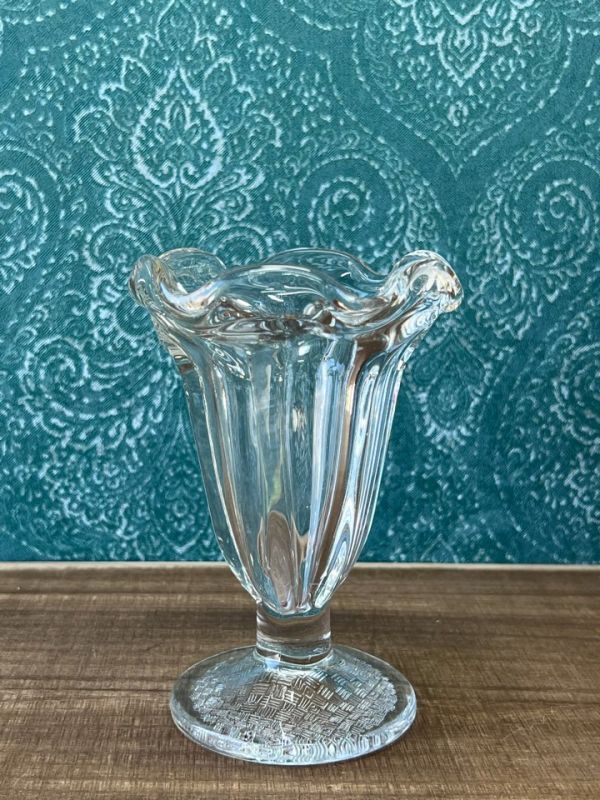 純喫茶 昭和パフェグラス ロング 朝顔型 1個 GU245